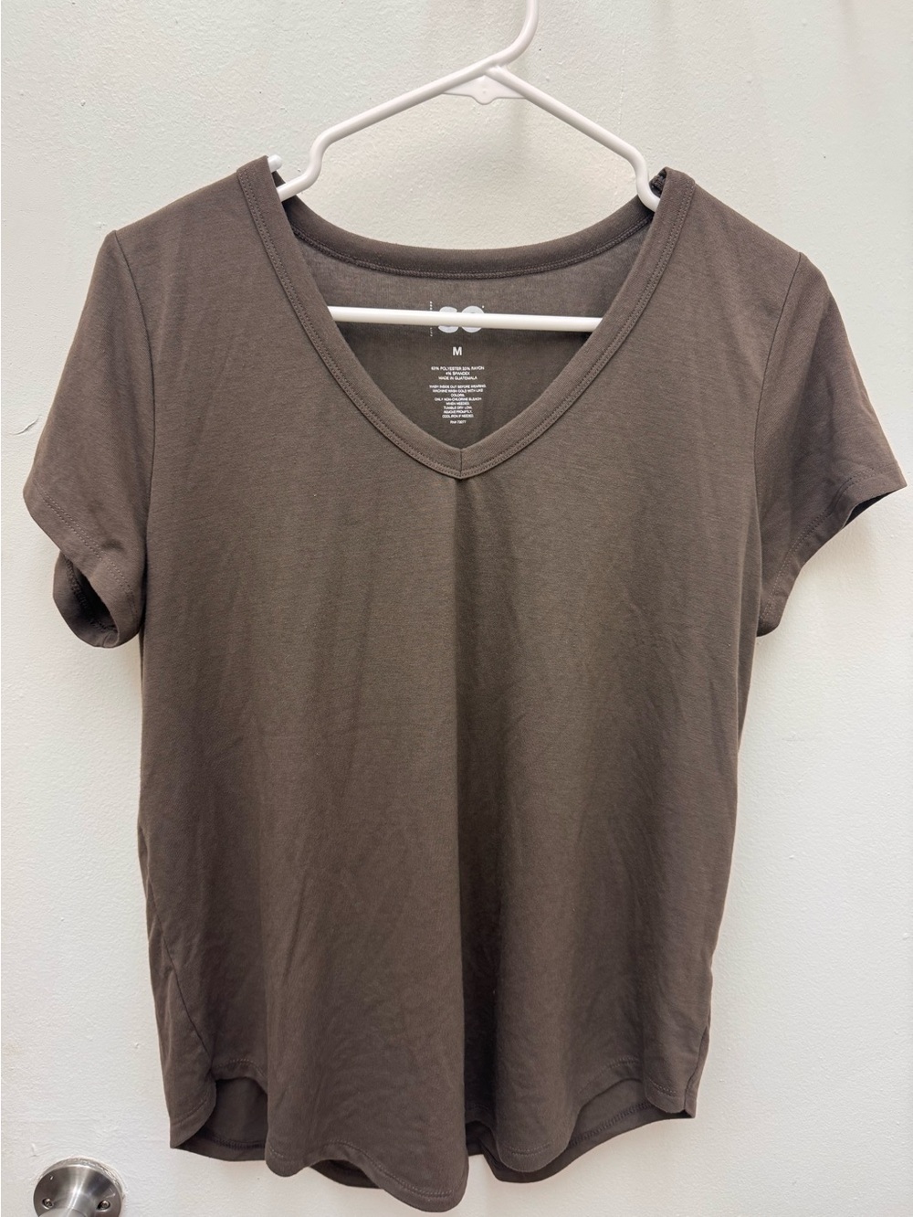 SO brown v neck tshirt